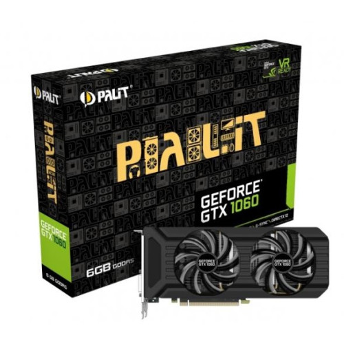 Видеокарта PALIT nVidia GeForce GTX 1060 DUAL 6G GDDR5 Bulk